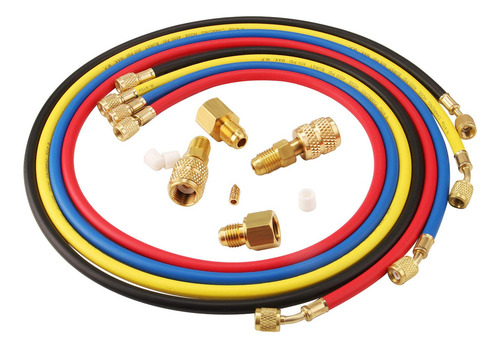 Kit De Manguera De 5 Pies Con 4 Adaptadores De Ca Refrigeran