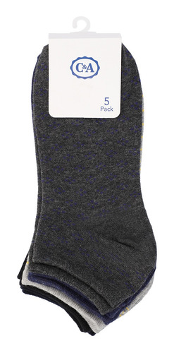 Imagen 3 de 5 de 5 Pack Calcetines Cortos Básicos De Hombre C&a (3003341)