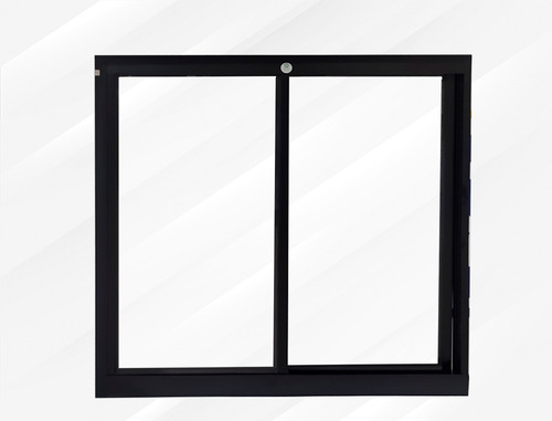 Ventana Corrediza Aluminio Tradicional 3 Pulgadas 180x100cm Negro