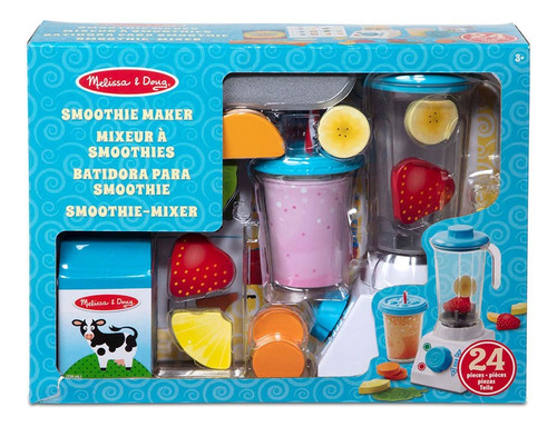 Set Juego De Batidora Para Smoothie Melissa & Doug 24 Piezas Color Multicolor