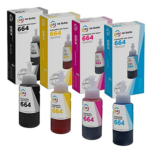 Tinta Compatible Epson 664 (4 Colores)