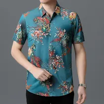 Comprar Blusas Estampadas Para Hombre, Ropa Con Estampado De Flores,