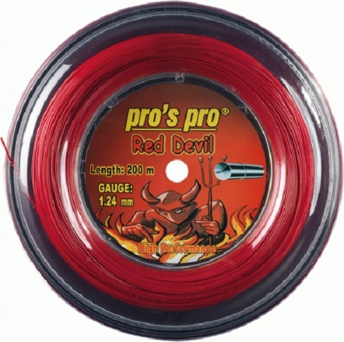 Imagen 3 de 3 de Rollo Cuerda Tenis Pros Pro Red Devil Hecha En Alemania