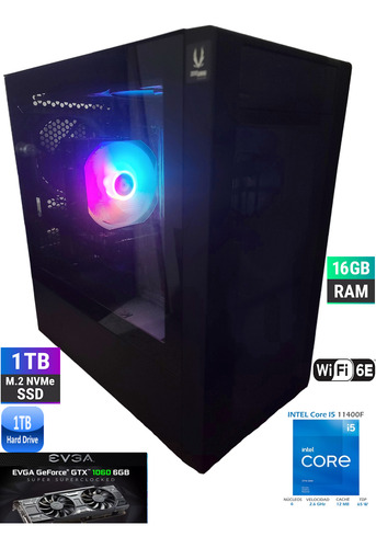 Desktop Gamer Core I5 16gb Nvidia Gtx 1060 6gb 1tb Ssd+1tb (Usado)