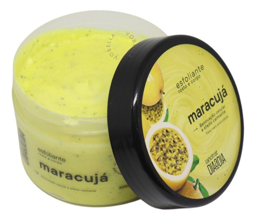 Esfoliante Creme Maracujá Hidrata Corpo Facial Labotrat 300g