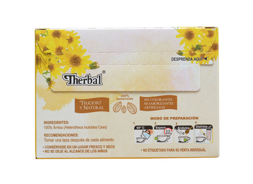 Imagen 2 de 4 de Té De Arnica (25 Sobres) Therbal