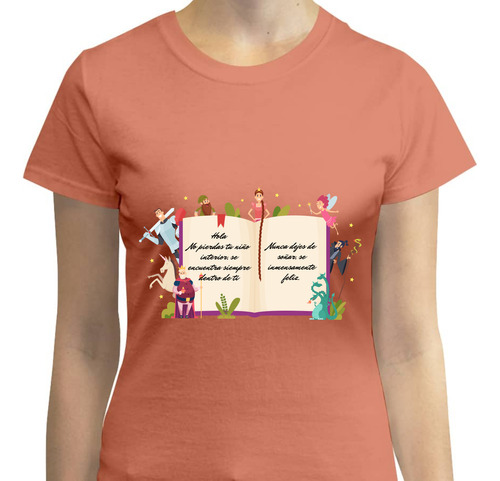 Playera Diseño Libro De Cuentos - Motivación - Fantasía