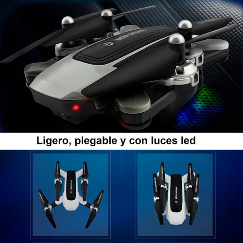 Imagen 4 de 6 de Drone Vak 1811 Reconocimiento Optico Gestos 2 Camaras Wifi