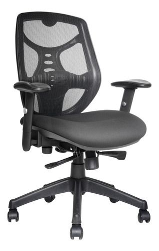 Cadeira Escritório Ergonômica Lombar Mesh Reforçada Braço 1d Cor Preto