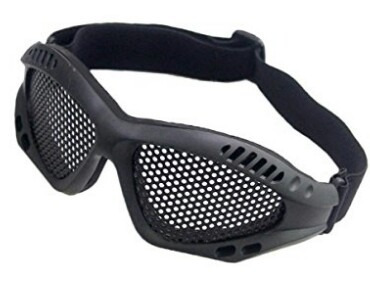 Lentes Gafas Tacticas Airsoft Segurida Malla Negra Con Corre