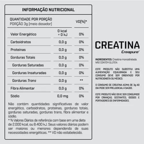 Creatina 100% Creapure Pote 300g Dux Nutrition Sabor Sem Sabor Tamanho Natural