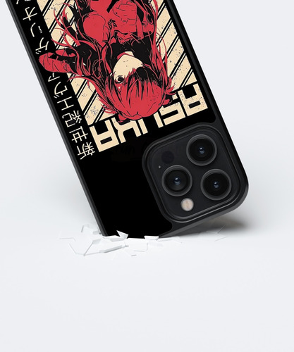Funda Neon Genesis Evangelion Asuka Eva 02 Nerv Seele Negro Motorola Edge 60 Pro