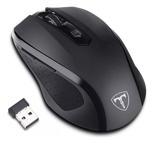 Mouse Inalámbrico Ergonómico 2.4g Receptor Usb 5 Niveles Dpi