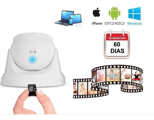 Cámara Vigilancia Ip Wifi Interior Alarma Audio 128gb Sricam
