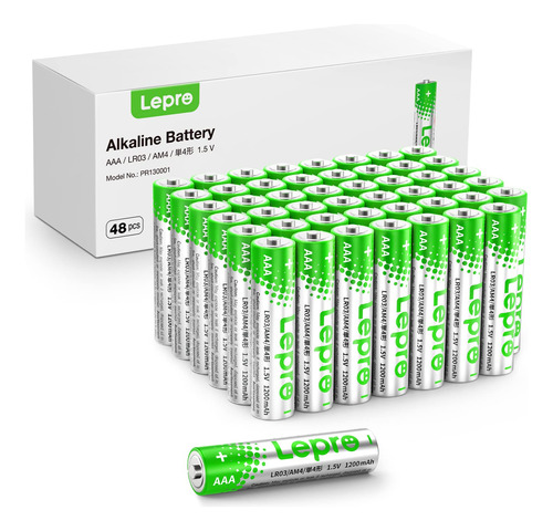 Lepro Baterias Alcalinas Aaa, Baterias Triple A De 1.5 Volti
