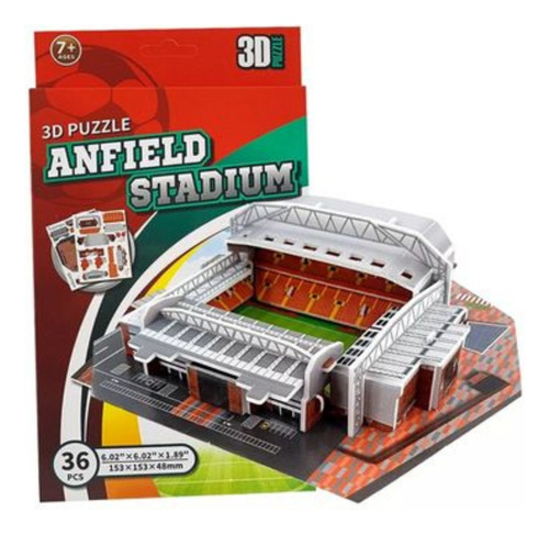 Rompecabezas 3d Estadio De Anfield Liga Premier Liverpool