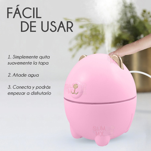 Humidificador Difusor Oso Polar Luz Led Aromaterapia 220ml