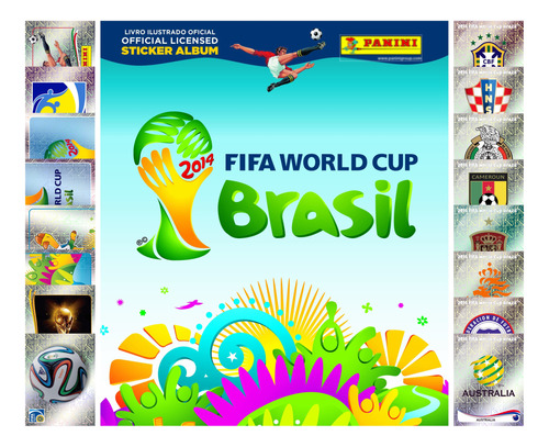 Álbum Copa Do Mundo 2014 Capa Cartão Completo Para Colar