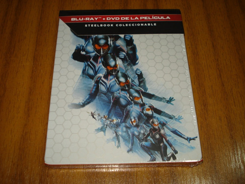 Steelbook Bluray + Dvd Ant Man And The Wasp (nuevo) Marvel