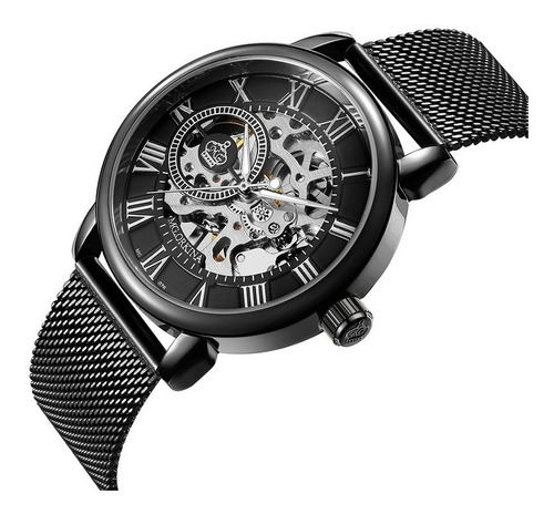 Reloj De Lujo Hombre Mecánico Automático Esqueleto Skeleton