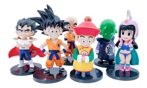 Kit 6 Figura Colección Decoración Dragon Ball Z Goku 10cm