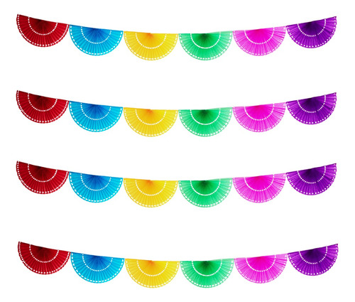 Artemex Toda Ocasión Color Multicolor Papel Picado Tira Abanico