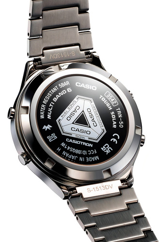 Relógio Casio TRN-50-2a masculino em aço prateado