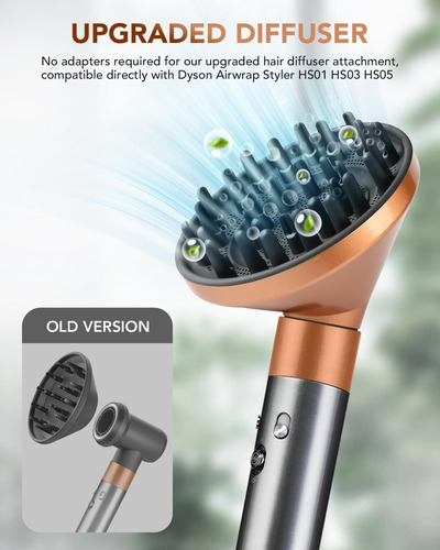 Accesorio De Boquilla Difusora Para Dyson Airwrap Styler Tos