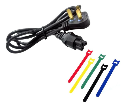 Cable Power Mickey Trebol Notebook + Cinta Gancho Velcro