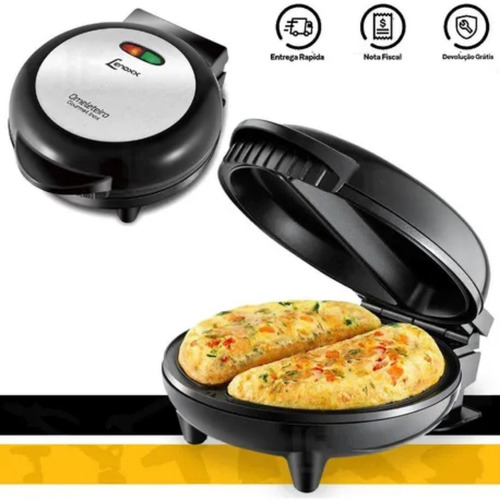 Imagem 5 de 5 de Omeleteira Elétrica Antiaderente Gourmet Inox 127v Lenoxx