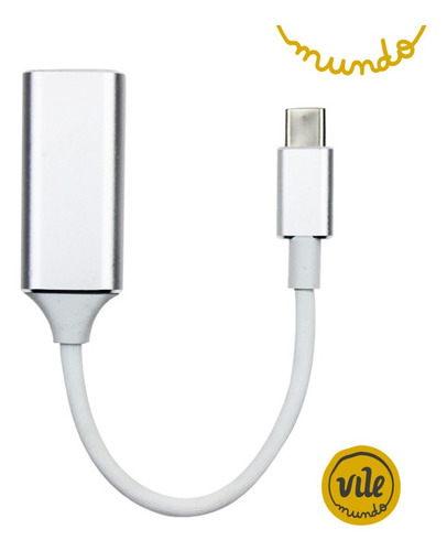 Imagem 4 de 5 de Usb Tipo C Para Hdmi Adaptador 4k 18cm