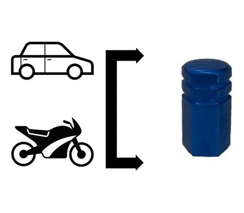 Tampas De Válvula Bico Honda Civic 2003 Azul