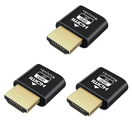 Emulador De Pantalla Fantasma Sin Cabeza Hdmi Dummy Plug Y V