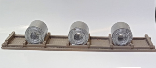 Carga Bobinas De Acero Para Vagones Abiertos Ho 1/87 Chooch