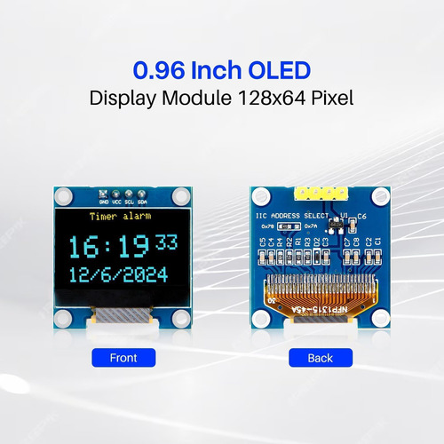 Módulo De Pantalla Oled Elegoo De 0.96 Pulgadas Para Arduino