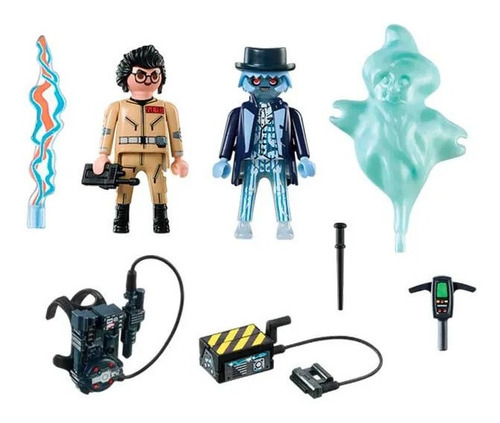 Playmobil 9224 Ghostbusters Spengler Y Fantasma Que Brilla