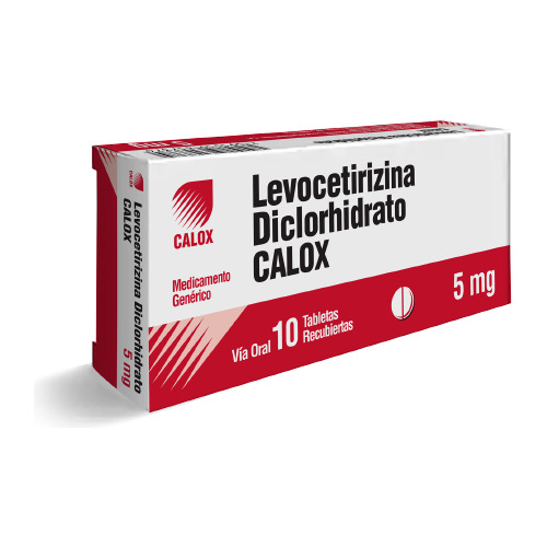 Levocetirizina Calox 5mg X 10 Tabletas