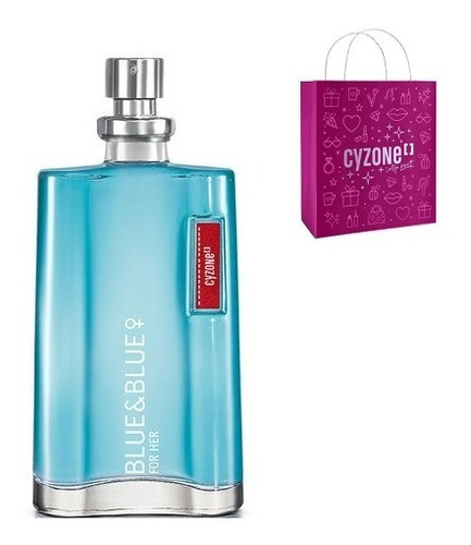 Perfume Blue & Blue Her Mujer + Bolsa De Regalo Cyzone