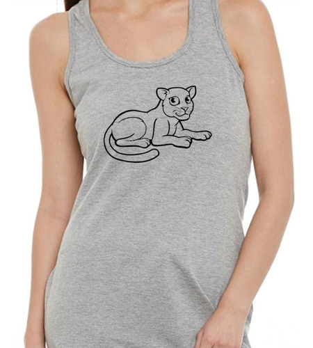 Musculosa Leopardo Animacion Dibujo Vector