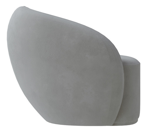 Kit 2 Poltronas Decorativas Íbis Veludo Cinza G33 - Gran