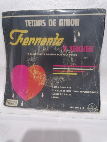 Disco De Vinil En 45 Rpm Ep  Ferrante Y Teicher / Laura