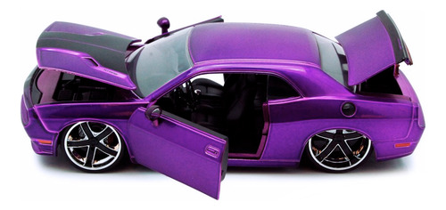 Dodge Challenger Srt8 2008 Big Time Jada 1/24 Sin Caja Mor