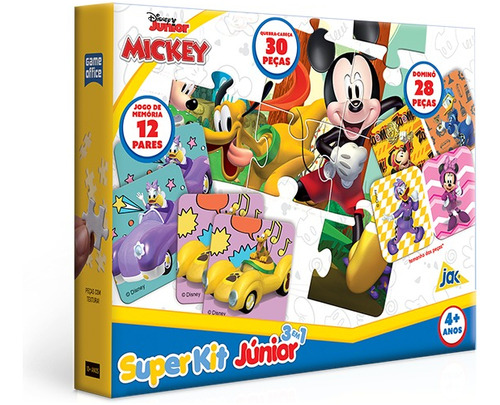 Super Kit Junior Jogos Mickey Mouse Toyster