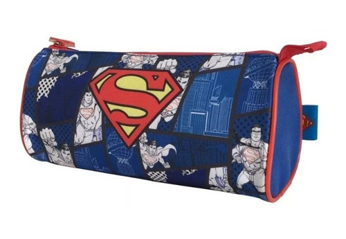 Estuche Porta Lápices Piramide Superman Retro Dc Comics