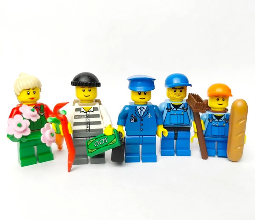 Lego 5 Minifiguras Originales Lote #20 Set 9348