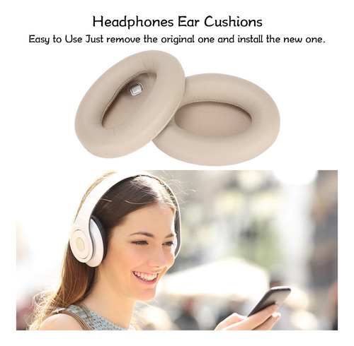 Imagen 7 de 10 de Almohadillas Para Auriculares Wh1000xm4 De Espuma Aislante D