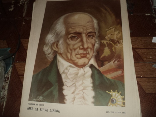 José Da Silva Lisboa Poster 35x50cm Gravura