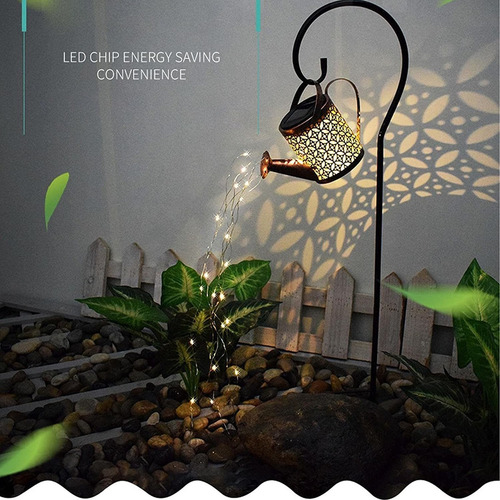 Luz De Jardín Solar Impulsada Con Alambre De Cobre