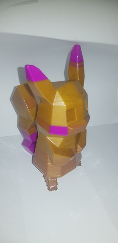 Pikachu 12 Cm De Alto Impreso 3d Dos Colores Con Abs 