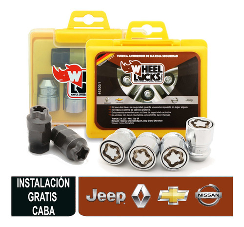 Imagen 1 de 7 de Tuercas De Seguridad De Chery Qq